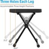 Pyle Adjustable Keyboard Bench - Padded Seat, X-Style Foldable, PKST52 - 3 of 4