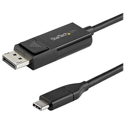 StarTech CDP2DP1MBD 3.3' DisplayPort Audio/Video Cable Black