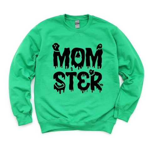 Simply Sage Market Women's Graphic Sweatshirt Momster Halloween - image 1 of 4