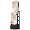 Vlsrka Arched LED Freestanding Jewelry Armoire,Black - 4 of 4