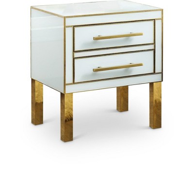 Meridian Furniture,Gigi White Side Table