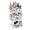 Makeup Organizer with 5 Drawers, Skincare Storage, Floor Skincare Organizers with Wheels - 2 of 4