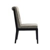 Meridian Furniture,Gwendolyn Linen Textured Fabric Dining Side Chair, Set of 2 - 4 of 4