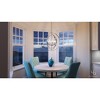 Urban Ambiance Luxury Luxe Industrial Chandelier,  30"H x 27-3/4"W,  Polished Nickel Finish, UHP2328 - 2 of 4