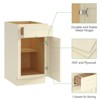 Kitchen Base Cabinet, Unassembled Cabinet with Adjustable Shelf without Top - 4 of 4