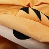 FURNIinspire Collapsible Cat Tunnel Bed for Indoor Cats, Washable Cat Hide Tunnel with Hanging Toys and Cushion Mat, Orange, 49.61"*21.65"*10.63" - 3 of 4