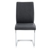 NicBex Luxury Arch Dining Chairs, Faux Leather High Resilience with Silver Metal Legs, Side Chairs for Kitchen Office - 3 of 4