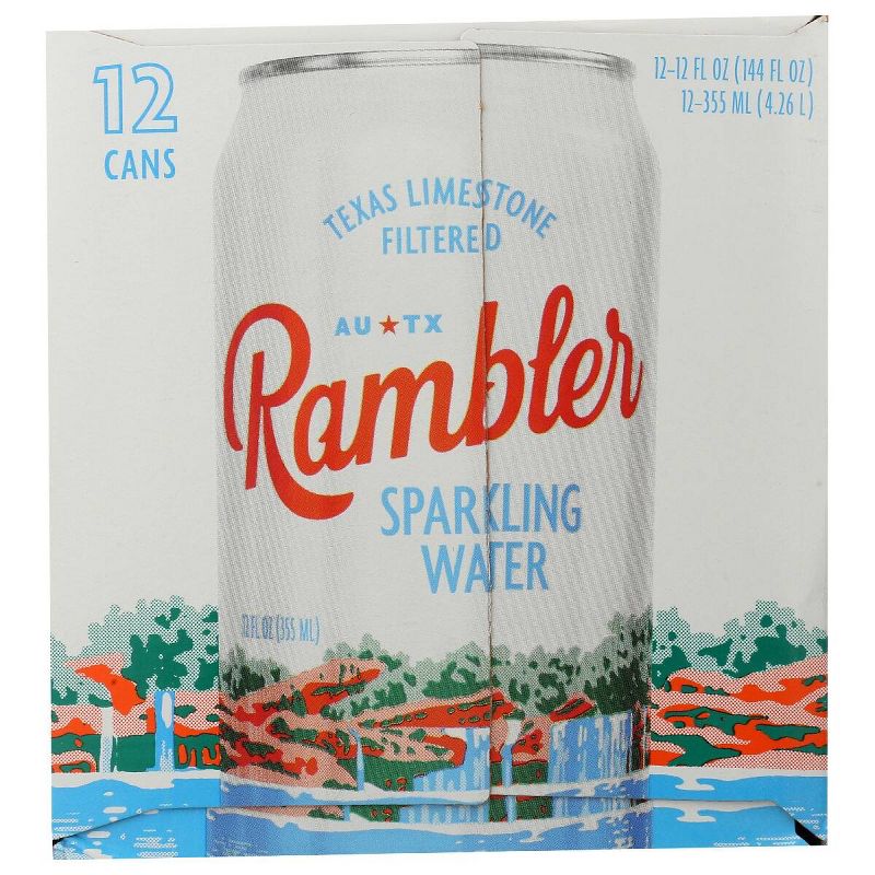 Rambler Sparkling Water - Case of 2/12 pack, 12 oz, 3 of 6