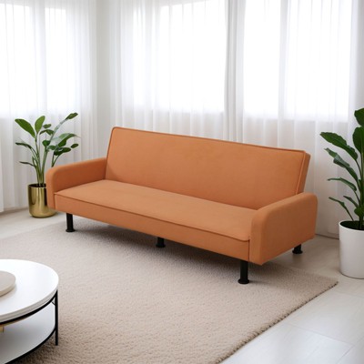 DOMETOUR Modern Calico Sofabed – Convertible Sleeper Sofa for Living Room, Apartment or Guest Room