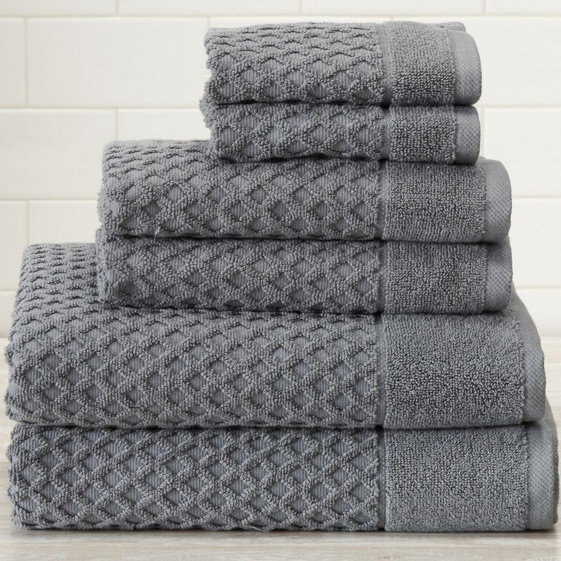 Great Bay Home Cotton Popcorn Textured Quick-Dry Towel Set, 5 of 13