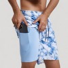 Anna-Kaci Swim Men's Cloud Wash Swim Trunks with Elastic Drawstring Waist and Lightweight Quick-Dry Fabric - 4 of 4