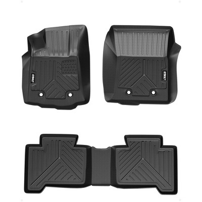 Floor Mats Compatible with Toyota Tacoma Double Cab 2018-2023,3 Pack TPE Floor Liners for Toyota Tacoma 2018-2023