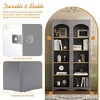 Whisen Farmhouse TV Stand with 2 Drawers for 70" TVs, Wood Grain Sideboard with Adjustable Shelves & Rustic Handles - 4 of 4