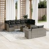 vidaXL Garden Sofa Set Grey - 2 of 4
