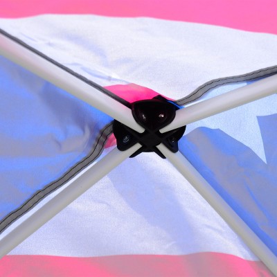 American Flag 10' x 10' Slant Leg Pop-Up Canopy Tent