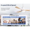 48 Inch Smart Ceiling Fan with Lights Remote & App Control Reversible DC Motor Dimmable LED Low Profile Modern Ceiling Fans for Bedroom Living Room - 3 of 4