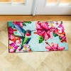 Evergreen Hummingbird and Hibiscus Embossed Floor Mat - 4 of 4