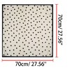 INSPIRE CHIC Women's Polka Dot Square Neckerchief Headband 27.56*27.56 inches(L*W) - 3 of 4