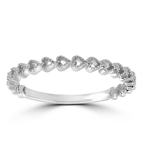 Eternity wedding band, white gold and diamonds - Categories Q9G23L