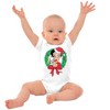 Santa Betty Boop Christmas Wreath Baby Bodysuit Jumper Girls Brisco Brands - 3 of 4