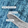 Homhougo 2x6,Runner Rug Soft Vintage Distressed Washable Rug Runners for Hallways Non-Slip Kitchen Runner Low Pile Retro Abstract Blue Multi - 2 of 4