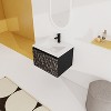 48''/24"/30"W Floating Wall-Mounted Bathroom Vanity with Unique Pattern Finish & Soft-Close Cabinet Door 4S - ModernLuxe - 3 of 4