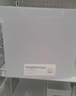 Plastic Hanging File Crate With Lid - Brightroom™ : Target