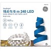 GE StayBright 240-Light 19.6-ft White Integrated LED Christmas Tape Lights - 2 of 3