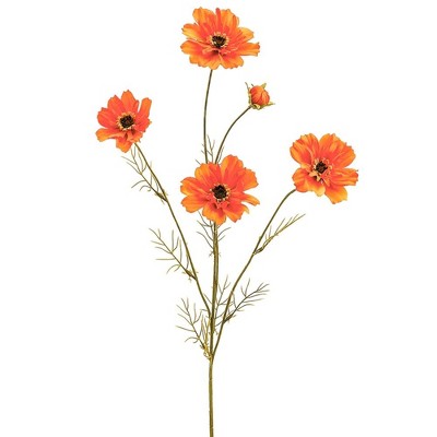 Allstate Floral Cosmos Artificial Floral Spray - 32" - Orange