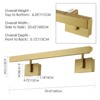Rennnsan Orvynell 23"W Hardwired Linear Modern LED Dimmable Wall Sconce in Gold - 3 of 4