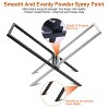 iMountek"220LB Steel Firewood Log Rack - X-Shaped Storage Holder for Fireplace, Firepit & Outdoor Use"Black - 3 of 4