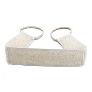 Unique Bargains Exfoliating Loofah Back Strap Scrubber Sponge Body Shower Bath Brush Cotton Towel - 1 of 3