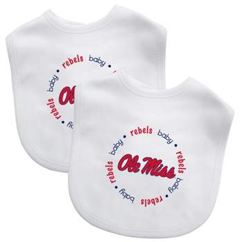 BabyFanatic Officially Licensed Unisex Baby Bibs 2 Pack - NCAA Ole Miss Rebels