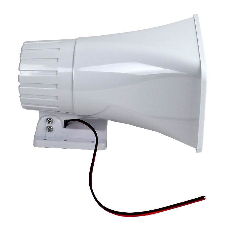 Pyle PHSP4 6" 50W Indoor/Outdoor Waterproof Home PA Horn Speaker with Mounting Bracket and Hardware, White, Pair, 4 of 7