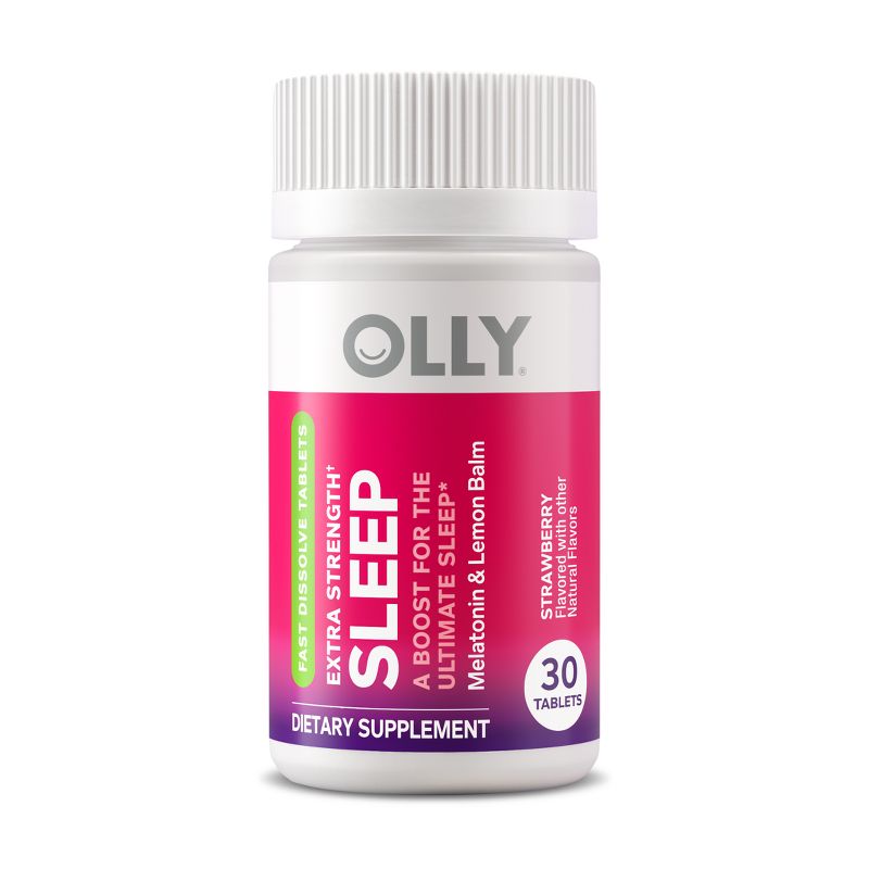 OLLY Extra Strength Sleep Fast Dissolve Vegan Tablets - 30ct, 1 of 11