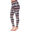 Women's One Size Fits Most Printed Leggings - One Size Fits Most - White Mark - 2 of 3