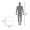 FURNIinspire Utility Storage Cabinets Wall Cabinet With 1 Door, 2 Shelves, Small Storage Cabinet For Bathroom, Kitchen, White, 13.1"*19.7"*23.6" - 3 of 4