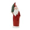 Carved Santa with Glittered Pine (Set of 2) - 3 of 3