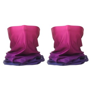 Unique Bargains Breathable Cycling Sunscreen Bandana Neck Gaiter Face Masks 2 Pcs - 1 of 4