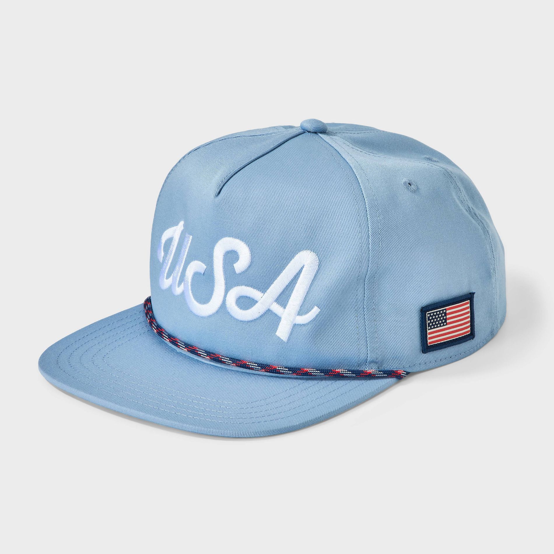 Men's 5 Panel USA Baseball Hat - Goodfellow & Co™ Blue