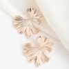 SOHI Women's Gold Flora Stud Earrings - 2 of 3