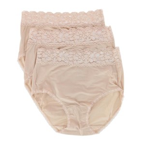 Vanity Fair Women's Flattering Lace Brief Panties(3 Pack) - 1 of 4