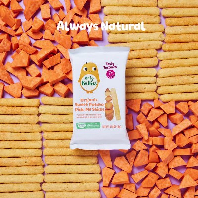 Little Bellies Organic Sweet Potato Pick-me Sticks Baby Snacks - 0.56oz :  Target