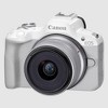Canon EOS R50 Mirrorless Camera White w/ 18-45mm IS STM Lens Kit Essential Bundle - 4 of 4