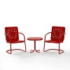 Bates 3pc Outdoor Chair Set - Red - Crosley - image 2 of 4