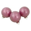 Northlight 12ct Pink Mercury Glass Style Glass Christmas Ornament Set 3" - 3 of 4