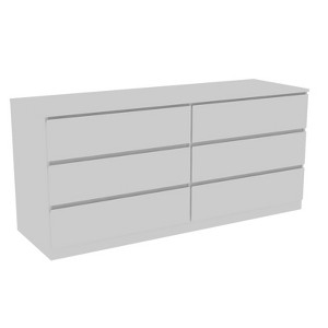 NicBex 6 Drawers Double Dresser for Bedroom,Chest of Drawers with Handle Free Design,Modern Freestanding Dresser,Storage Dressers for Bedroom - 1 of 4