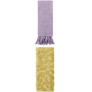REGALWOVEN 2 Packs Soft Absorbent Cotton Hand Towels with Tassels 14" x 30" - 1 of 4