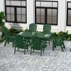 WestinTrends 7 Piece Outdoor Patio Dining Table and Adirondack Armchair Set - 2 of 3