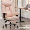 COMHOMA Big and Tall Office Chair 400lbs High Back Chair with Ergonomic Lumbar Support, Leather Executive Chair with Footrest - 4 of 4